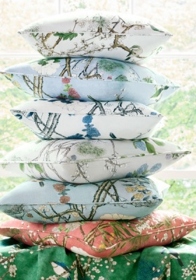 Thibaut Katsura Fabric In Emerald